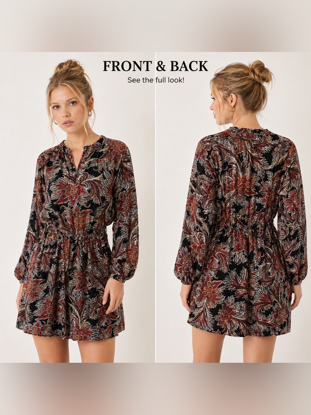 Mango Dress | Floral Chiffon | Size 4